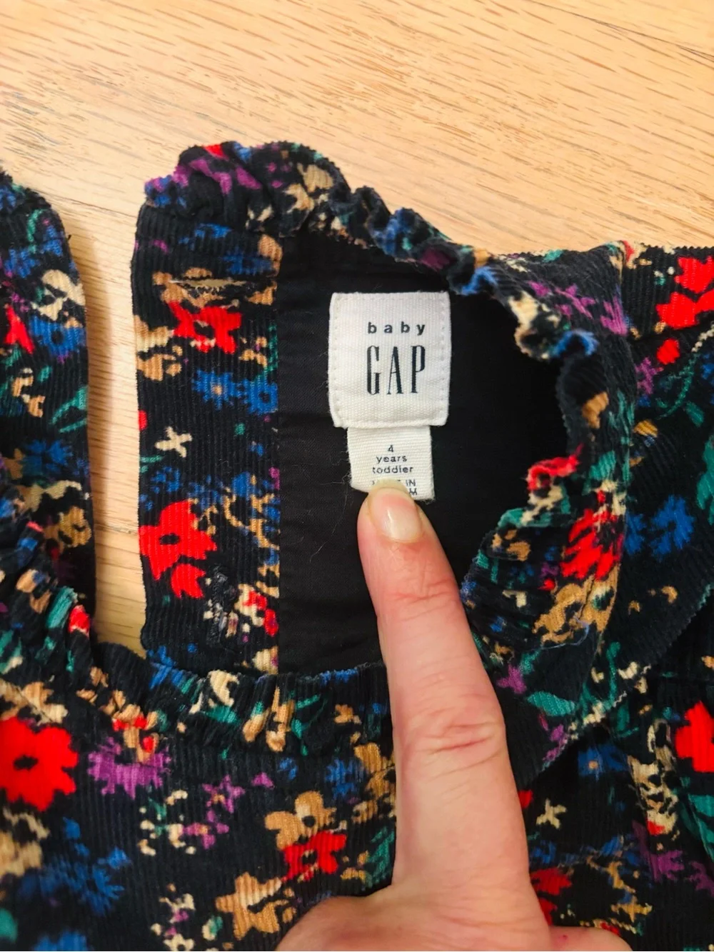 Gap Toddler Ruffle Corduroy Dress Size: 4